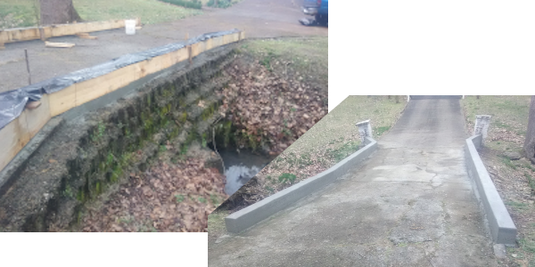 custom Concrete curbs